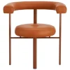 Lepo Product Polar L1001 chair, rust - brown leather Challenger 026