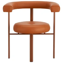 Lepo Product Polar L1001 chair, rust - brown leather Challenger 026
