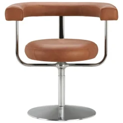 Lepo Product Polar L1001P chair, chrome - brown leather Challenger 046