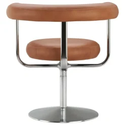 Lepo Product Polar L1001P chair, chrome - brown leather Challenger 046