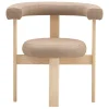 Lepo Product Polar L1001W chair, ash - beige wool fabric Revolution REV10