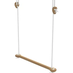 Lillagunga Bone trapeze, oak - white rope