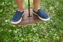 Lillagunga Disco Outdoor swing, walnut - black