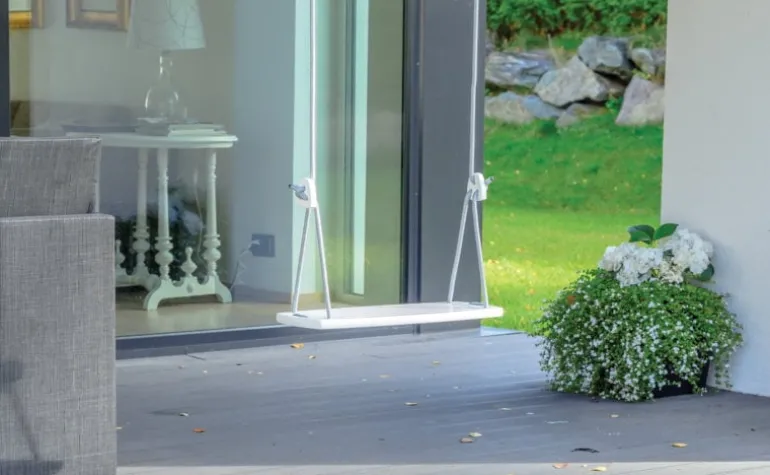 Lillagunga Lillagunga Grand swing, white - grey rope