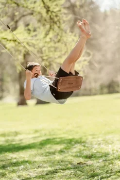 Lillagunga Lillagunga Grand Outdoor swing, walnut - beige