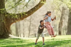 Lillagunga Lillagunga Grand Outdoor swing, walnut - beige