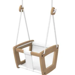 Lillagunga Lillagunga Toddler swing, oak - white seat and rope
