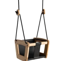 Lillagunga Lillagunga Toddler swing, oak - black seat
