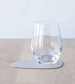 Lind DNA Curve glass mat, oyster white Nupo leather