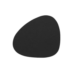 Lind DNA Curve glass mat, black Serene leather