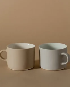 Lokal Helsinki Kahvi cup, L, sand - white