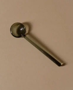 Lokal Helsinki Nekku glass spoon, grey