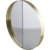 Lokal Helsinki Vino 40 mirror, brass, outward