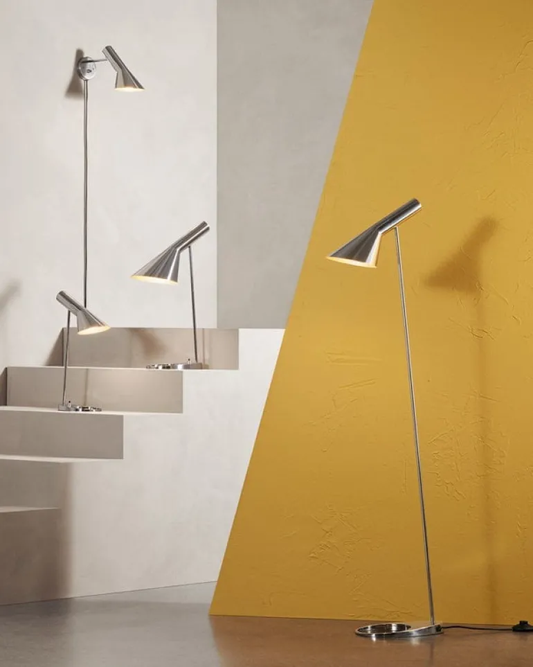 Louis Poulsen AJ Mini table lamp, polished stainless steel