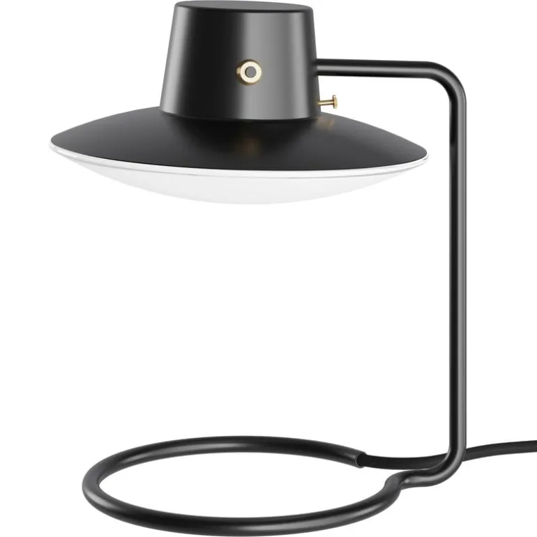 Louis Poulsen AJ Oxford table lamp, 280 mm, black - opal glass