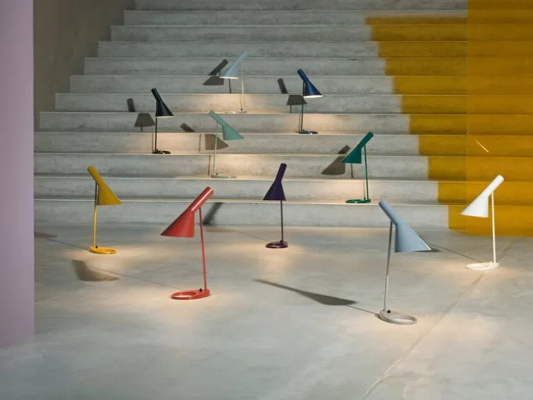 Louis Poulsen AJ table lamp, light petrol