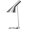 Louis Poulsen AJ table lamp, polished stainless steel