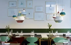 Louis Poulsen Cirque pendant, 15 cm, red top