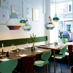 Louis Poulsen Cirque pendant, 38 cm, copper top