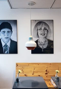 Louis Poulsen Cirque pendant, 22 cm, yellow top