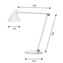 Louis Poulsen NJP table lamp, black