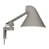 Louis Poulsen NJP wall lamp, short arm, light grey