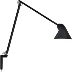 Louis Poulsen NJP wall lamp, long arm, black