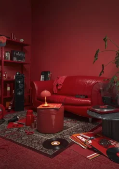 Louis Poulsen Panthella 160 Portable V3 table lamp, coral