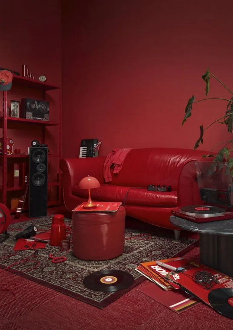 Louis Poulsen Panthella 160 Portable V3 table lamp, coral