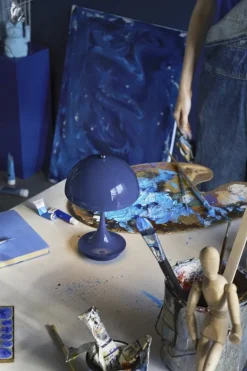 Louis Poulsen Panthella 160 Portable V3 table lamp, indigo blue