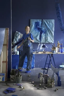 Louis Poulsen Panthella 160 Portable V3 table lamp, indigo blue