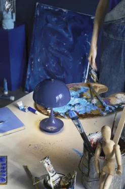 Louis Poulsen Panthella 160 Portable V3 table lamp, indigo blue