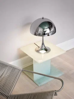 Louis Poulsen Panthella 320 table lamp, chrome