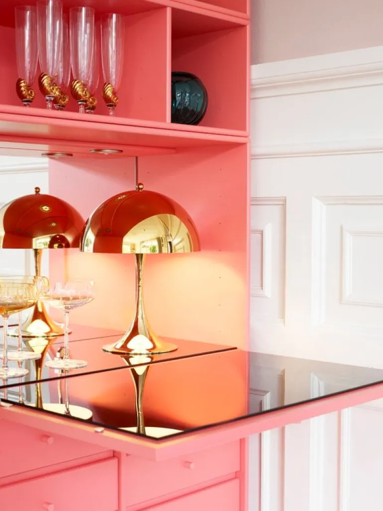 Louis Poulsen Panthella 250 table lamp, brass