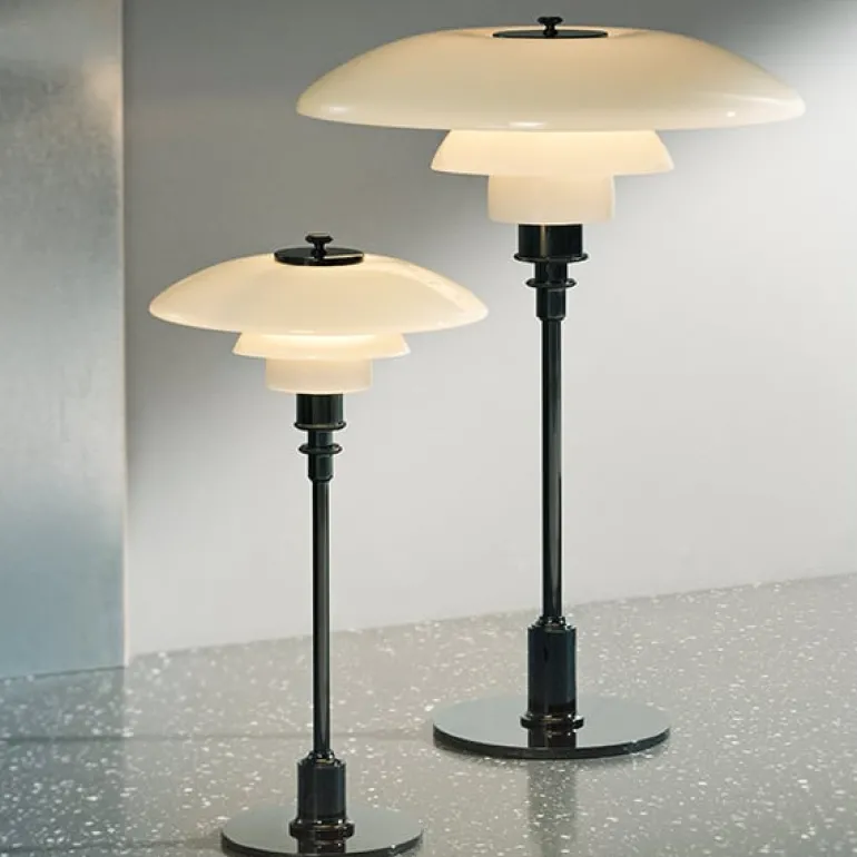 Louis Poulsen PH 3 1/2 - 2 1/2 table lamp, chrome plated