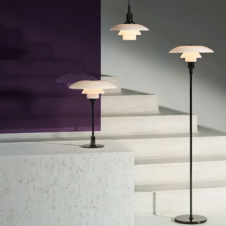 Louis Poulsen PH 3 1/2 - 2 1/2 table lamp, chrome plated