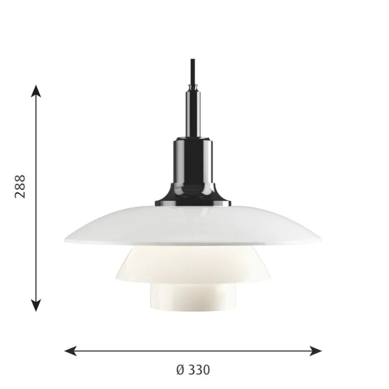 Louis Poulsen PH 3 1/2 - 3 pendant, metallised black