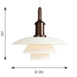 Louis Poulsen PH 3 1/2-3 pendant, green