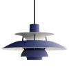 Louis Poulsen PH 5 Mini Monochrome pendant, dusty indigo