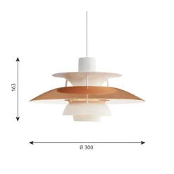 Louis Poulsen PH 5 Mini pendant, copper