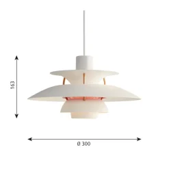 Louis Poulsen PH 5 Mini pendant, white modern