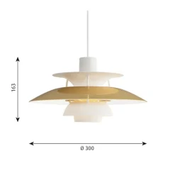Louis Poulsen PH 5 Mini pendant, brass