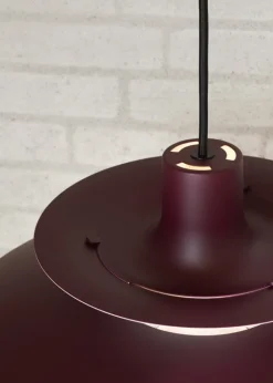 Louis Poulsen PH 5 Monochrome pendant, burgundy