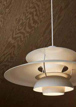 Louis Poulsen PH 5 Monochrome pendant, pale pewter