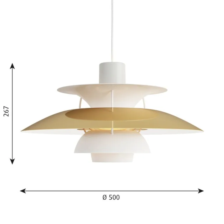 Louis Poulsen PH 5 pendant, brass