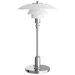 Louis Poulsen PH 2/1 Portable table lamp, lustre chrome plated