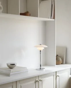 Louis Poulsen PH 2/1 Portable table lamp, lustre chrome plated
