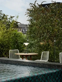 Louis Poulsen PH 2/1 Portable table lamp, lustre chrome plated