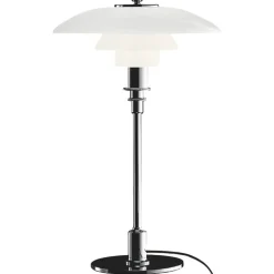 Louis Poulsen PH 3/2 table lamp, chrome plated