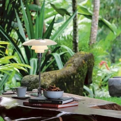 Louis Poulsen PH 3/2 table lamp, chrome plated